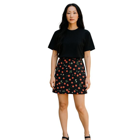 Tripp NYC Y2K Cherry Skirt Ladies Plus Size 22 RARE Grunge Mall Goth EMO PUNK - Picture 1 of 6